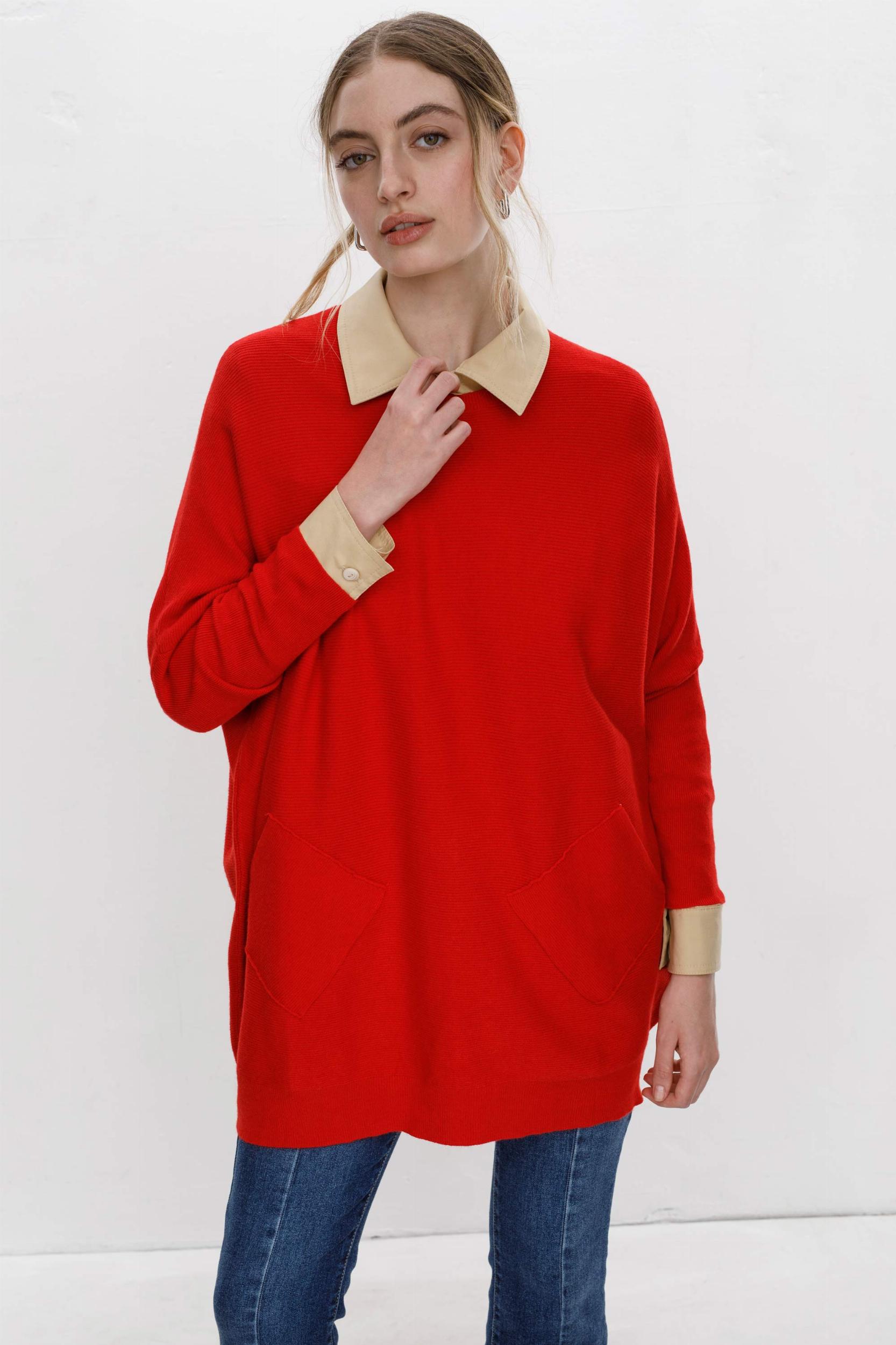 Sweater Narcizo rojo talle unico