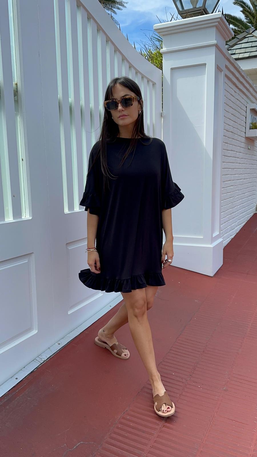 Vestido Jacinta negro talle unico