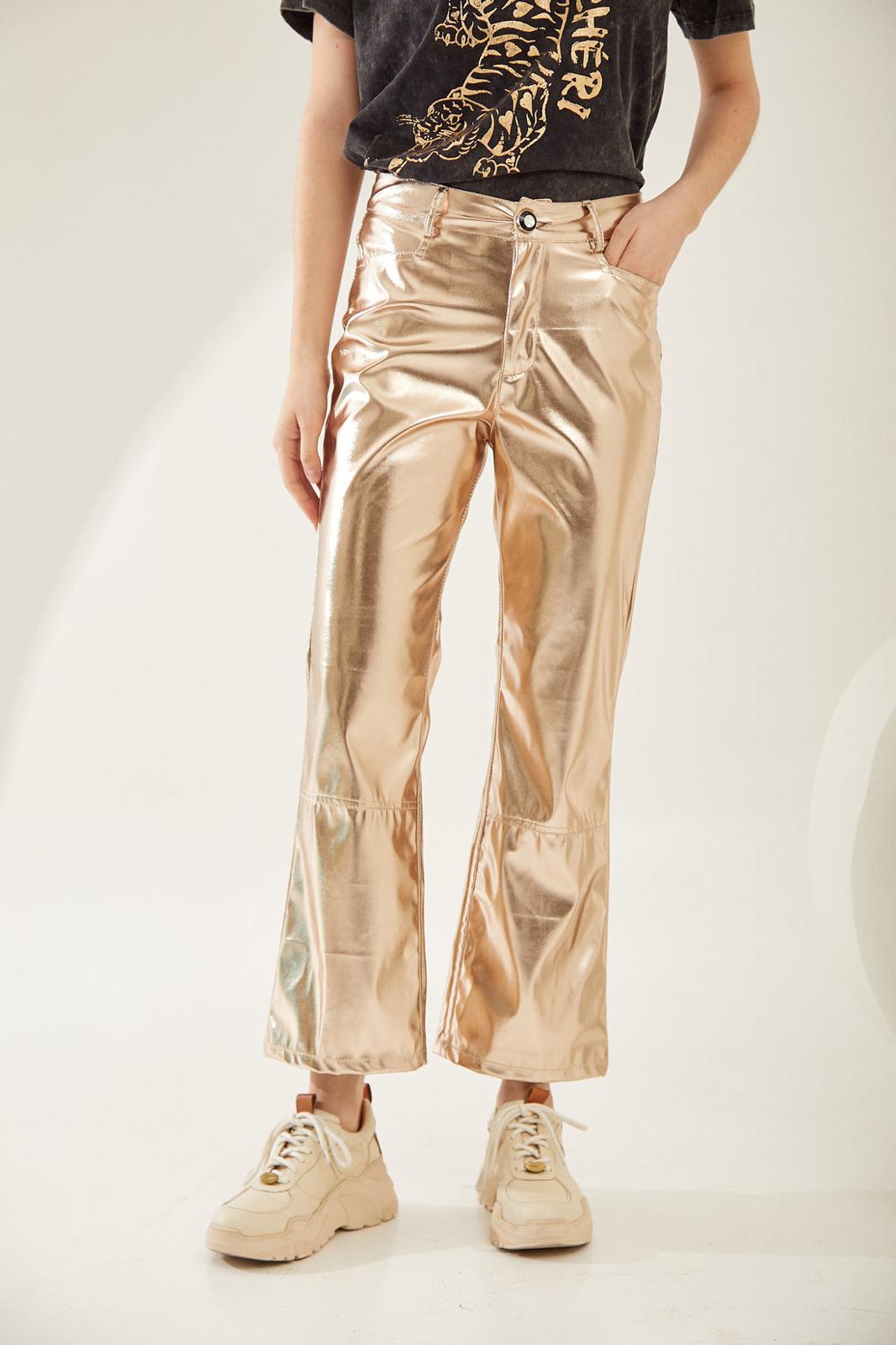 PANTALON METALLIC dorado s