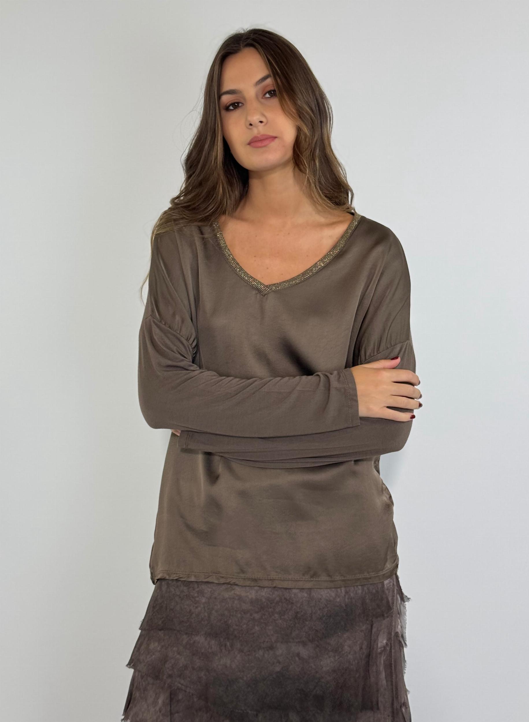 BLUSA IMELDA tostado s/m