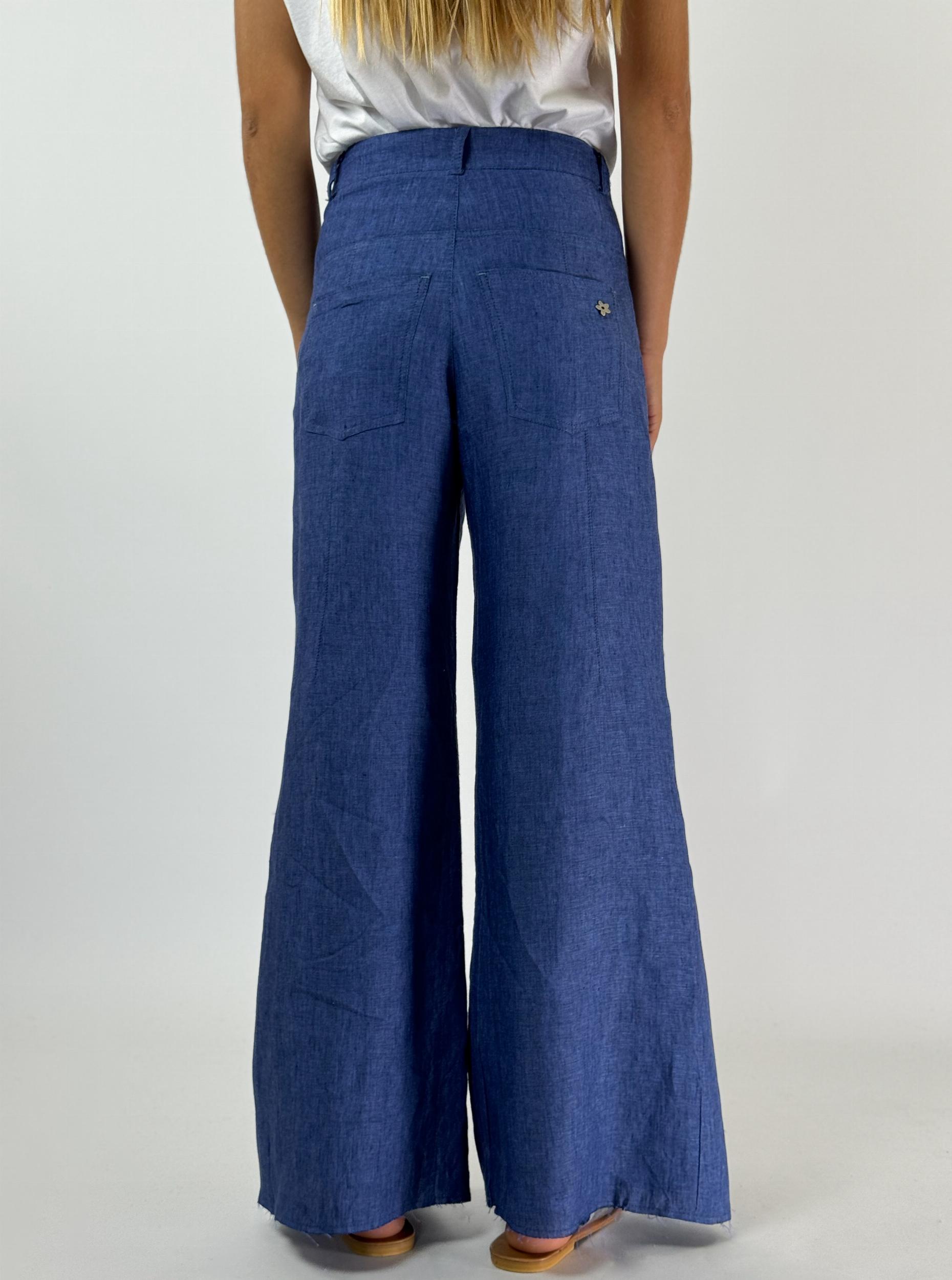 PANTALON JACINTO NEW LINO azul xl