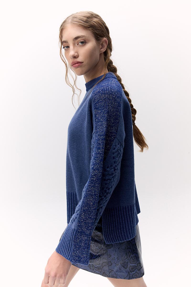 Sweater Cuore azul m