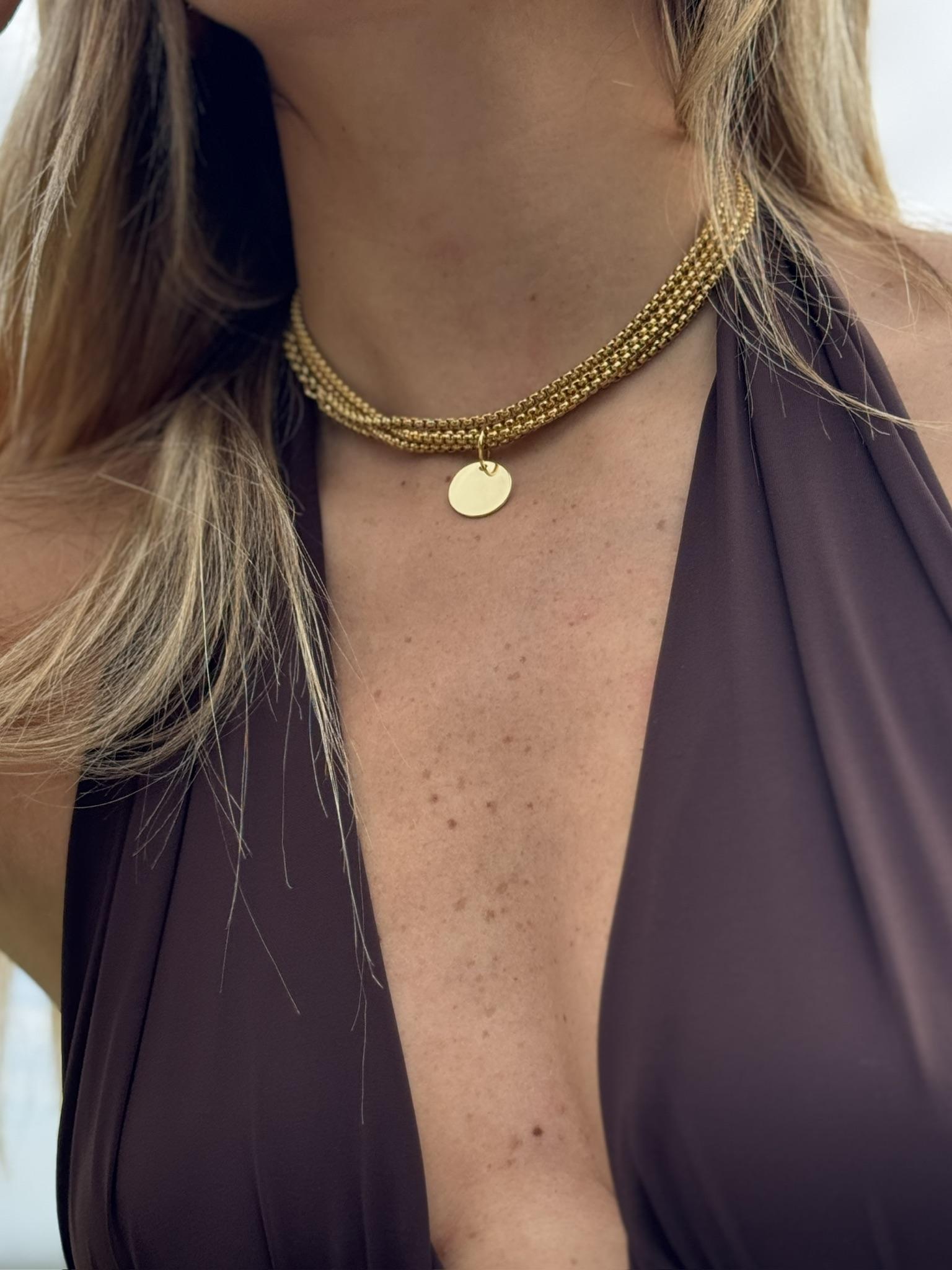 Collar Gypsy dorado talle unico