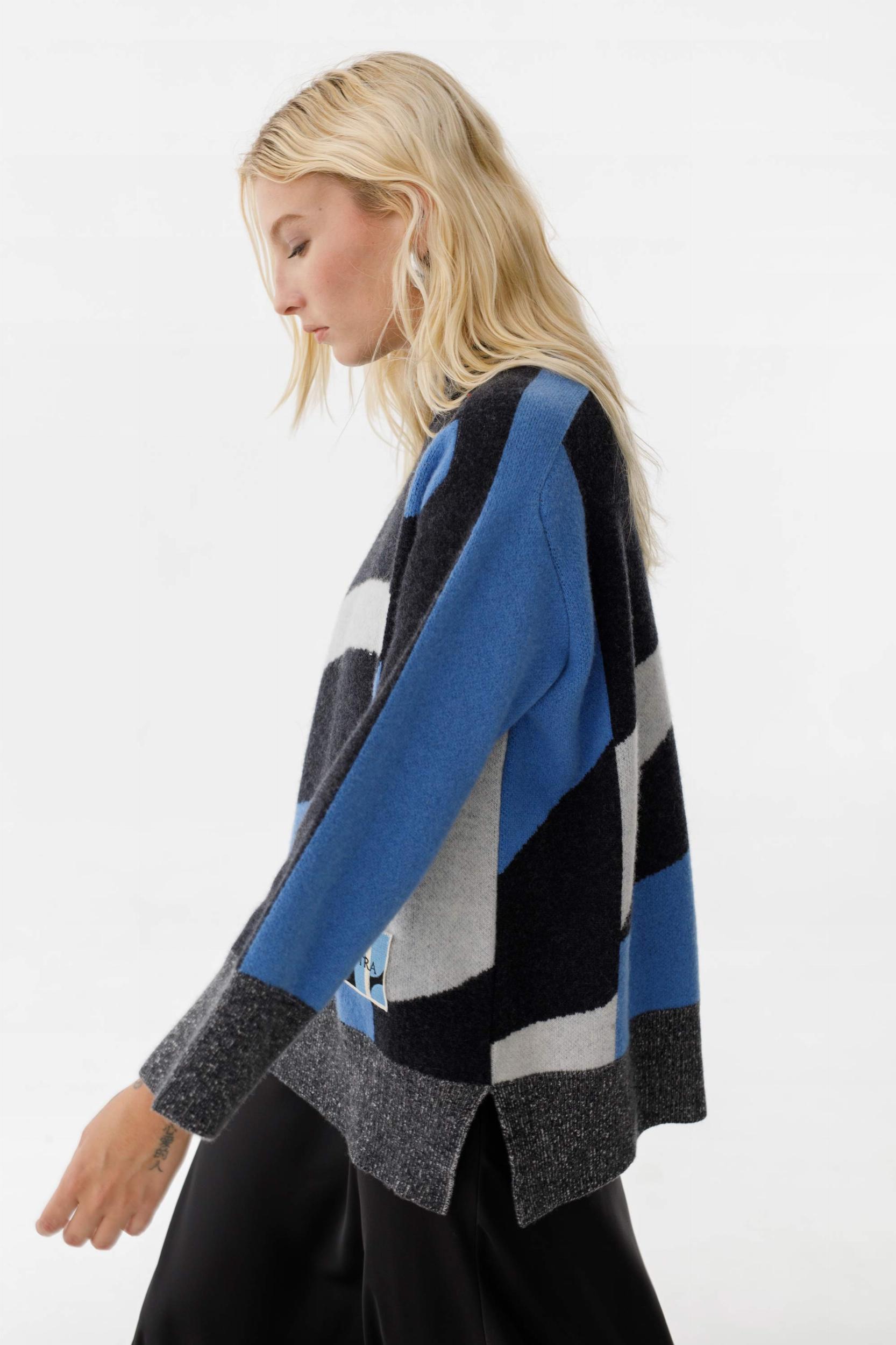 Sweater Delaunay azul talle unico
