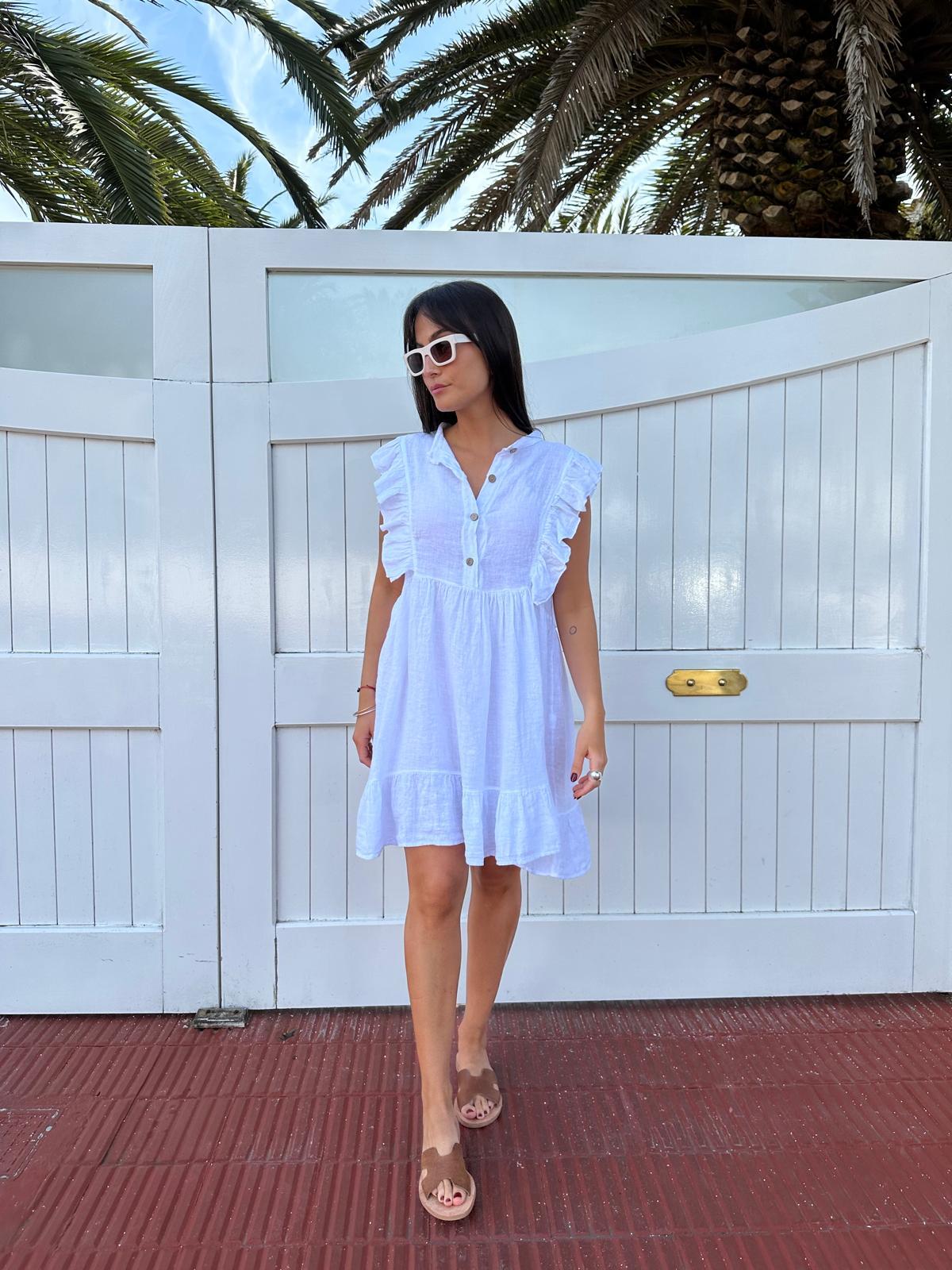 Vestido Oporto blanco talle unico