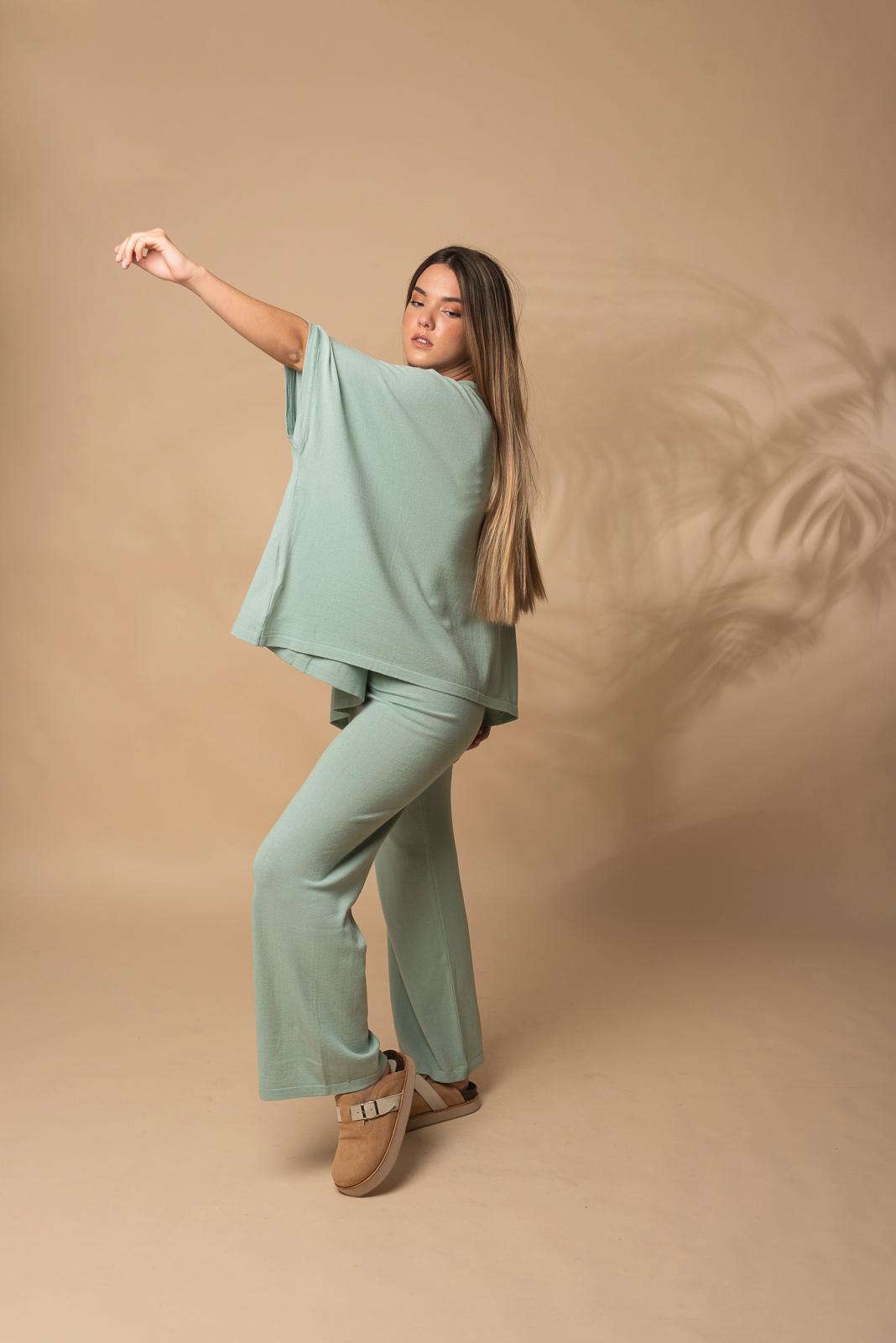 PANTALON TURIN verde talle unico