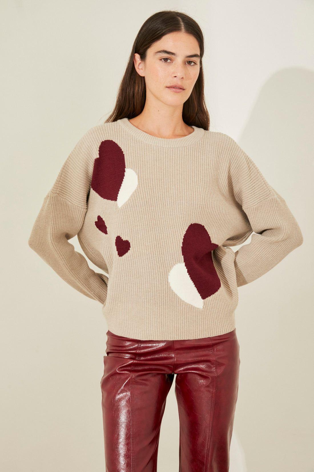 Sweater Brooklyn tostado talle unico