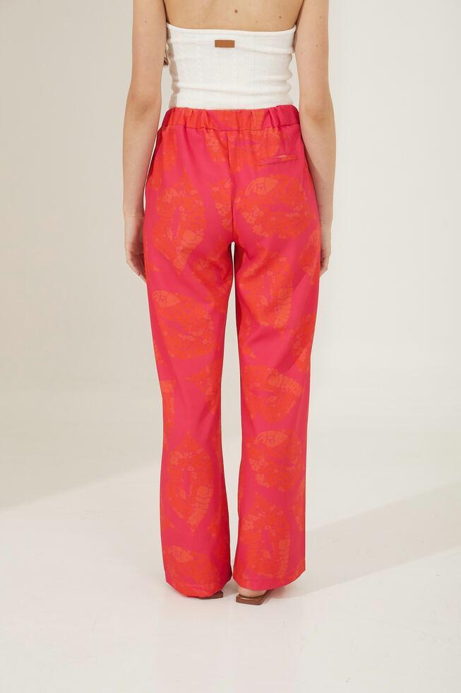 PANTALON KISS fucsia m