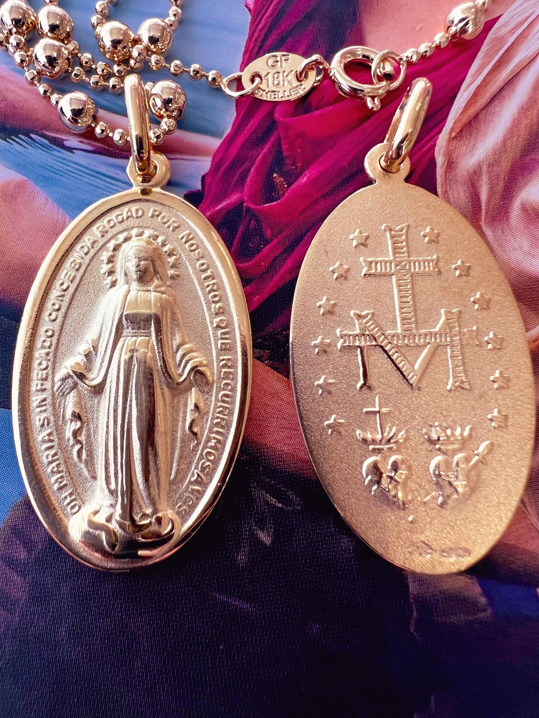Medalla Virgen Milagrosa dorado n/a