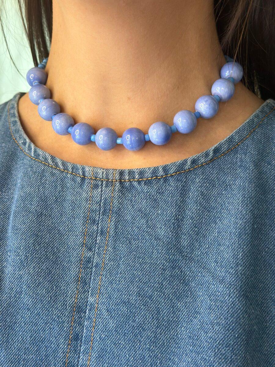 Collar Fira lavanda talle unico