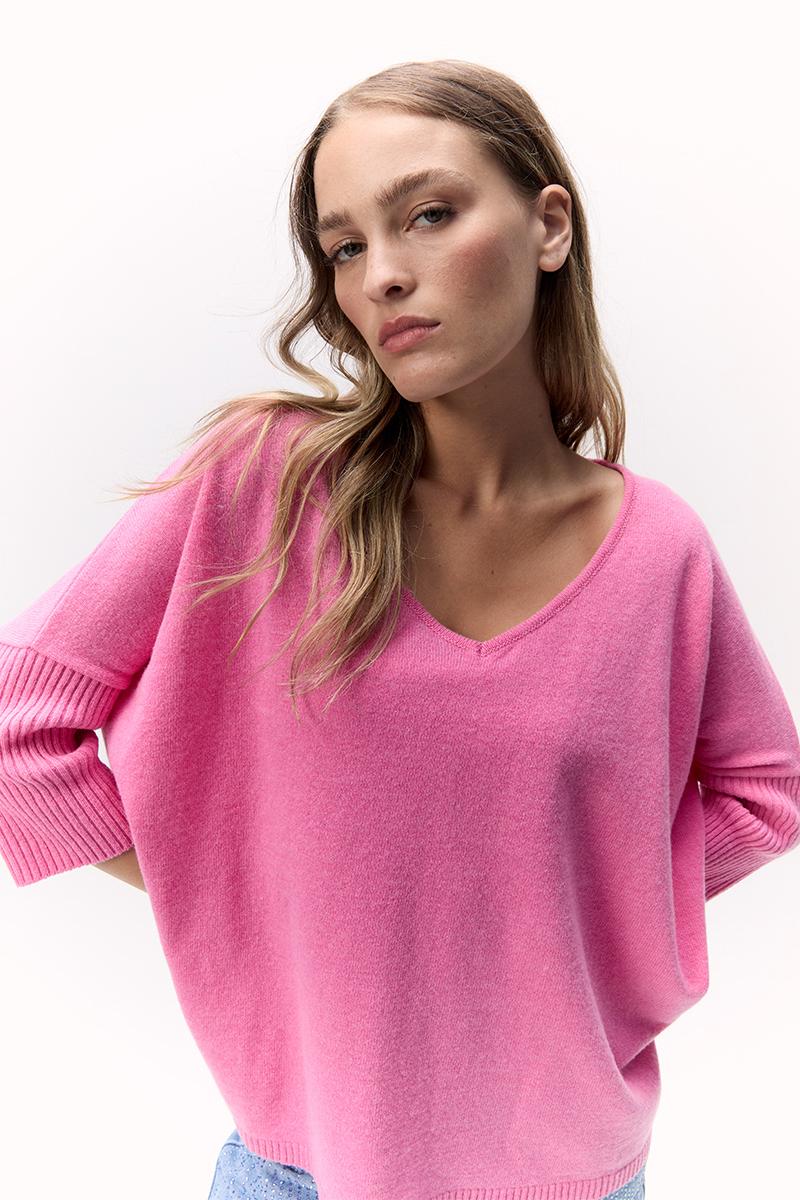Sweater Venecia rosado pastel m/l