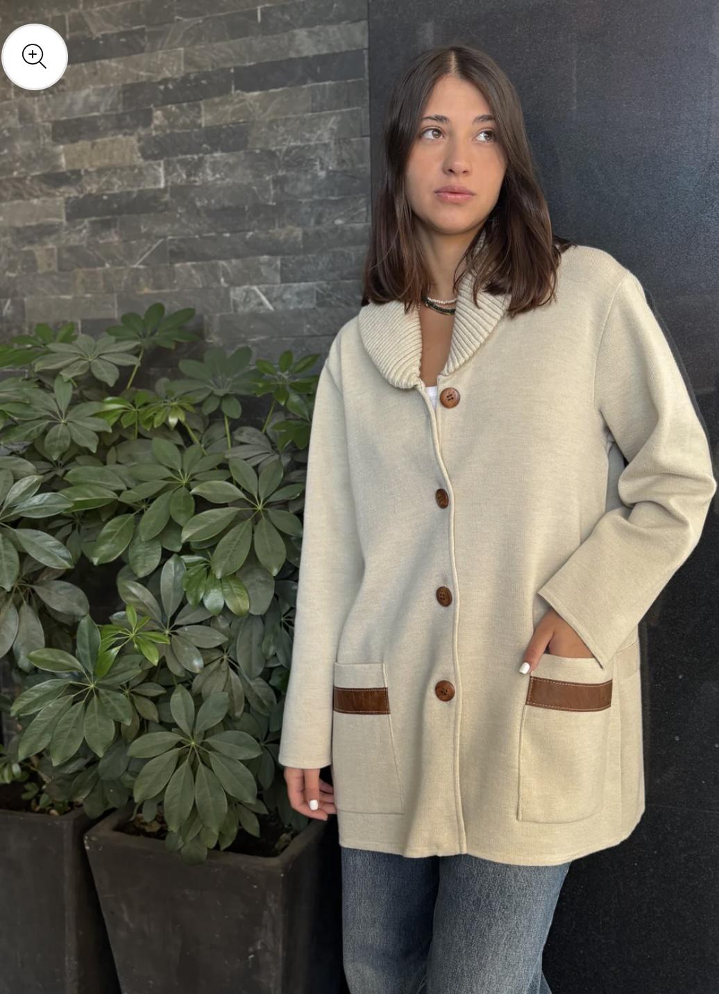 Saco Milan camel talle unico