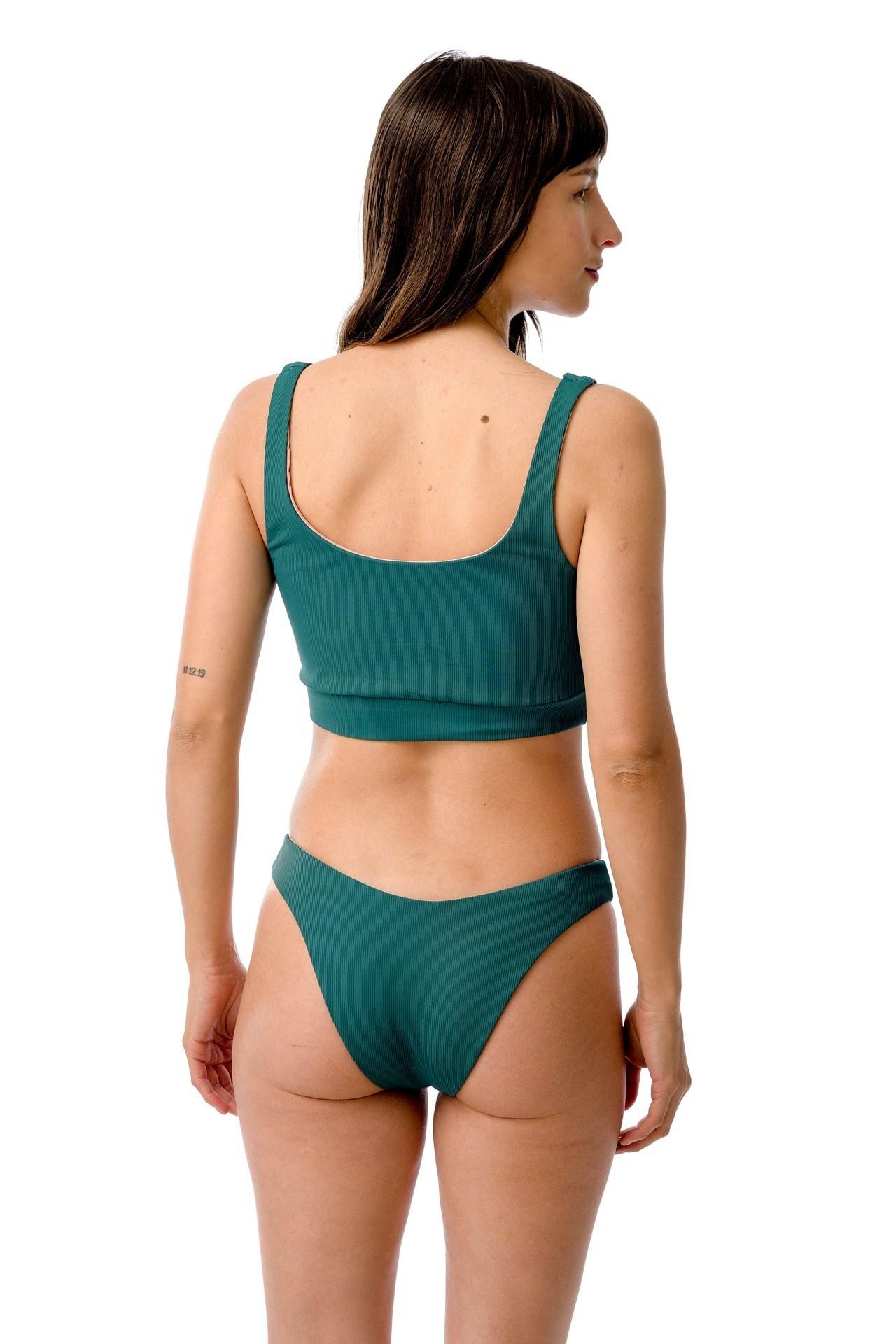 Bábaro - Bikini Top Reversible petroleo m