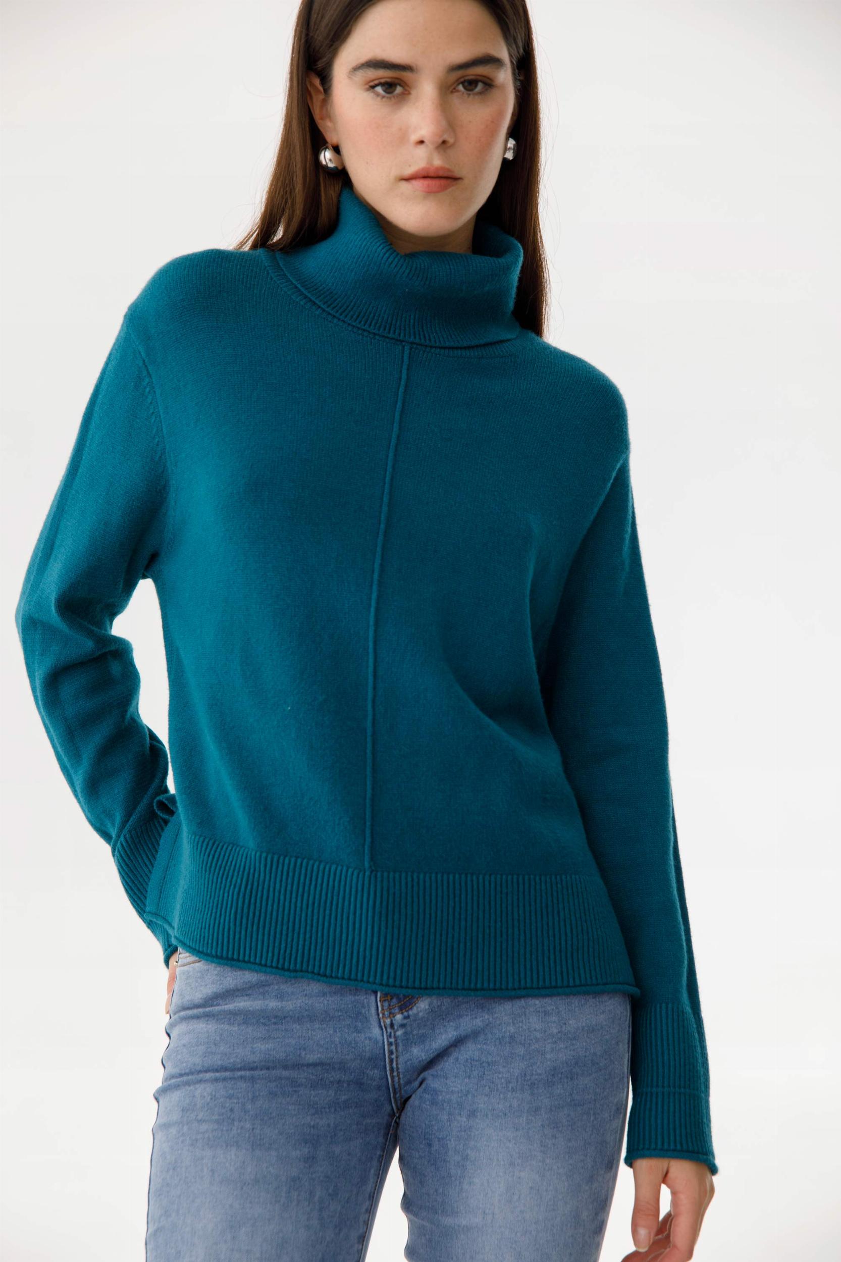 Sweater Polera Serrana petroleo talle unico