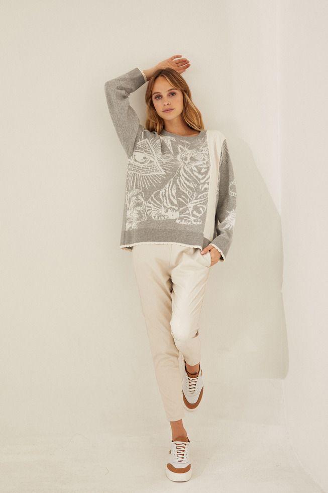 SWEATER MYSTICAL gris talle unico