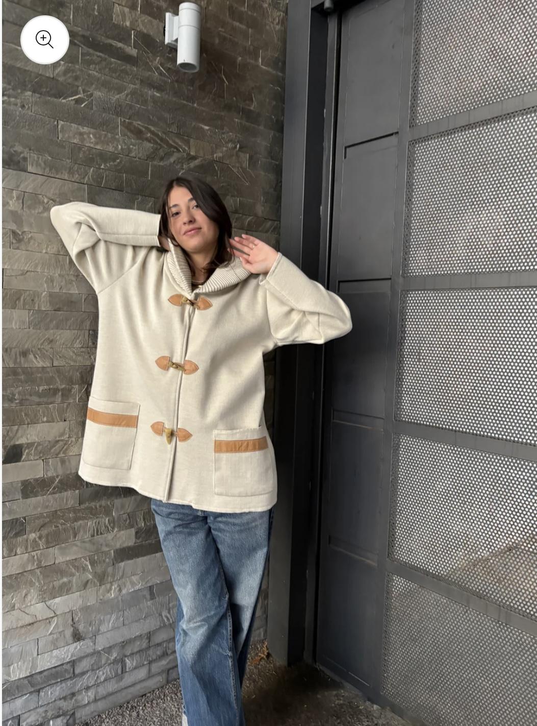 Saco Milan tostado talle unico