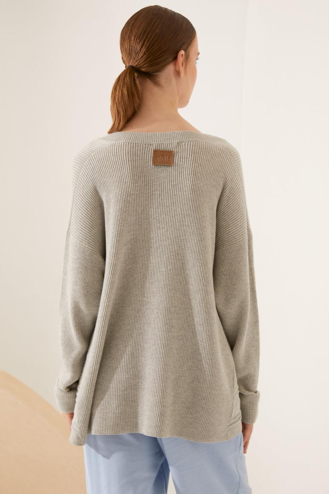 SWEATER BELLE gris talle unico