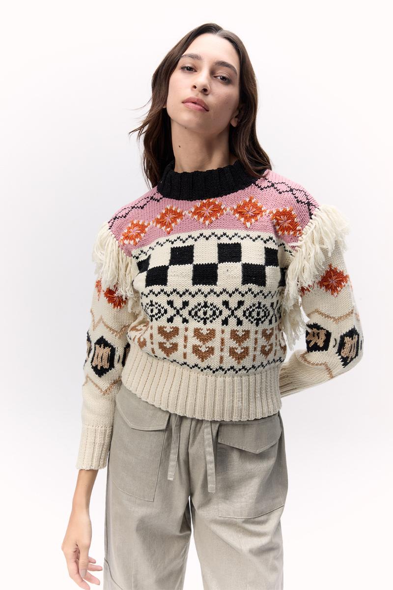Sweater Incaico crudo m
