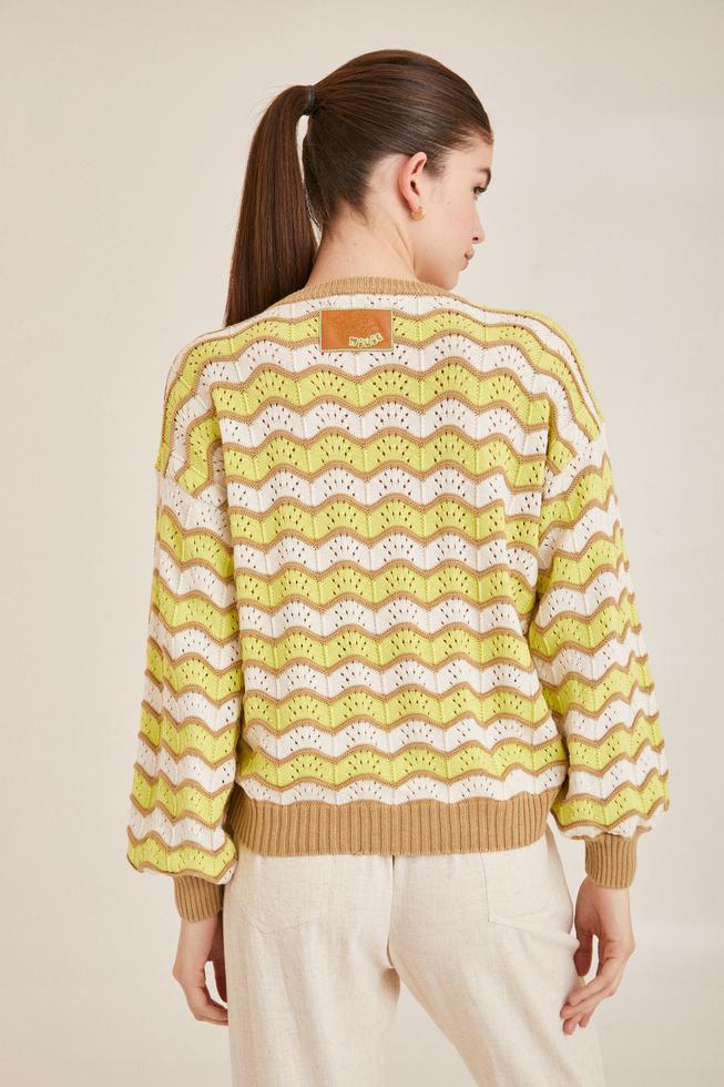 SWEATER AMBER camel talle unico