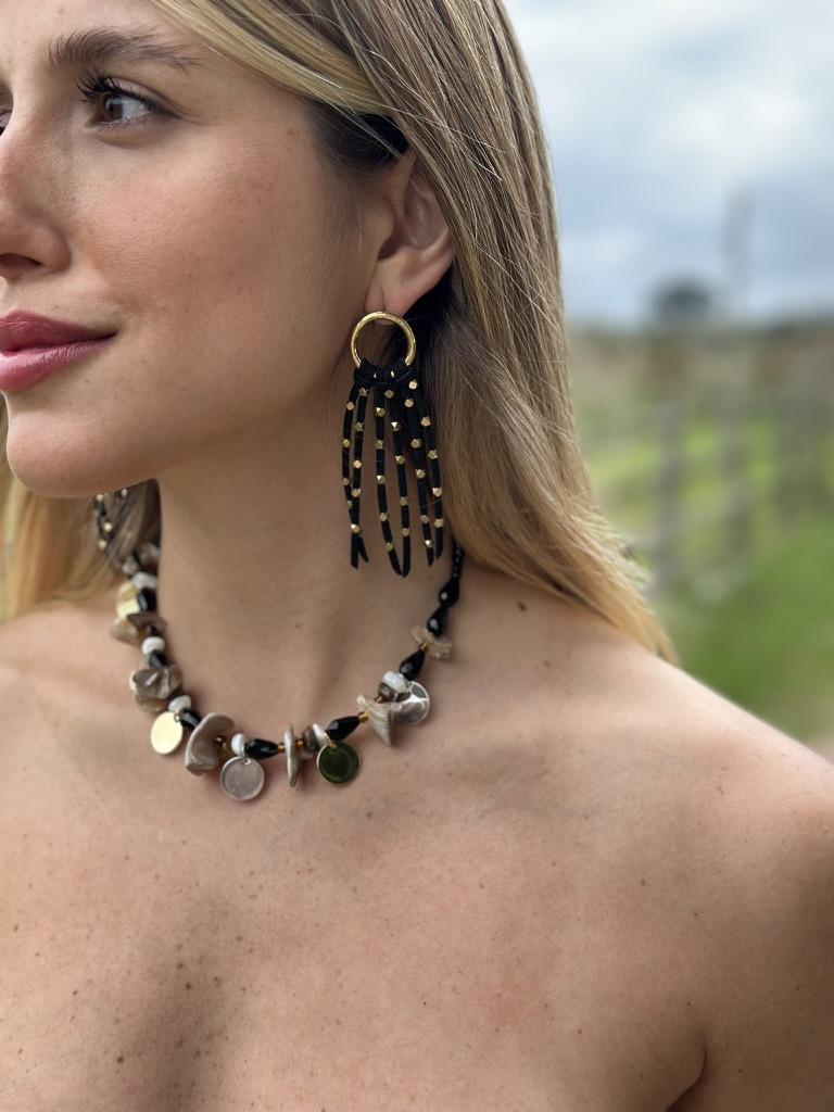 Collar Willa negro talle unico