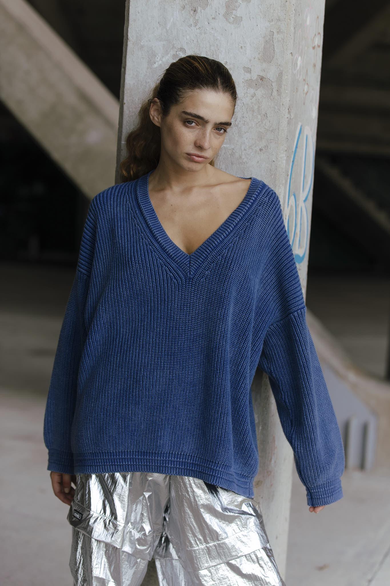Sweater Fukui Blue azul talle unico