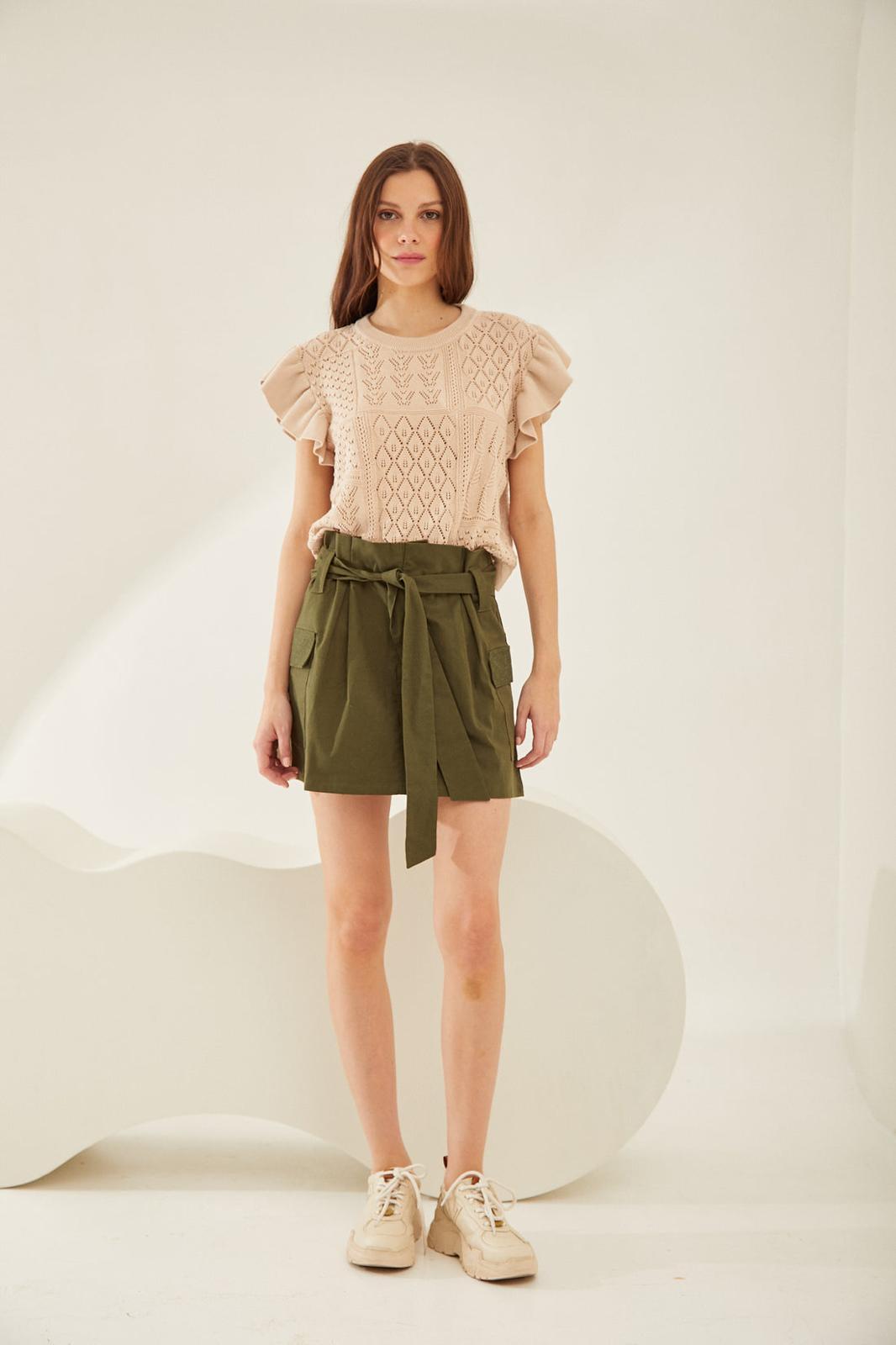 FALDA SAFARI verde m