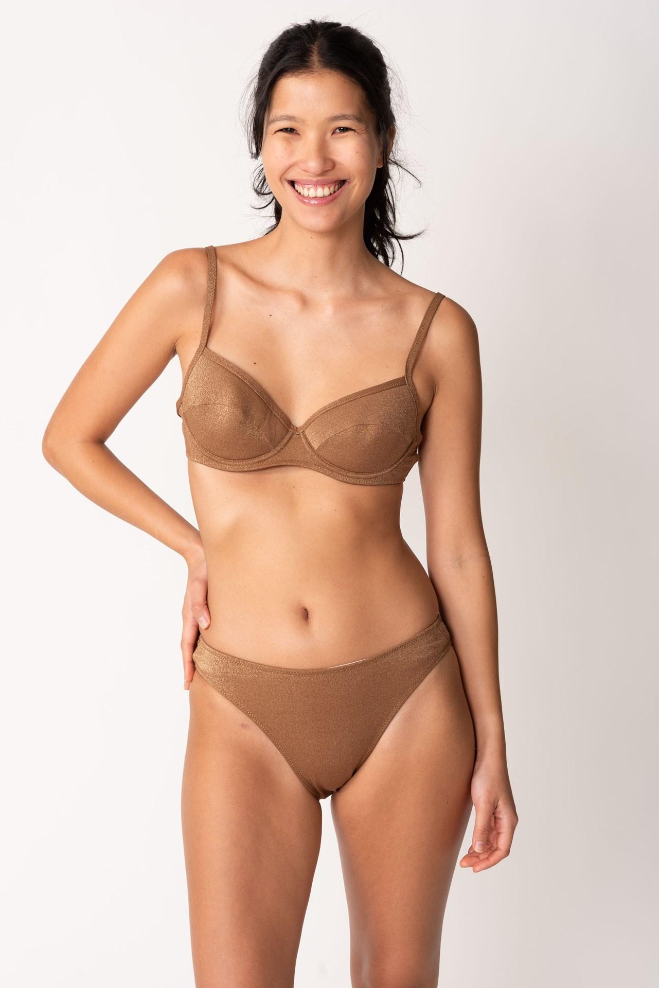 Cabo - Bikini con Aro y Push Up ocre s