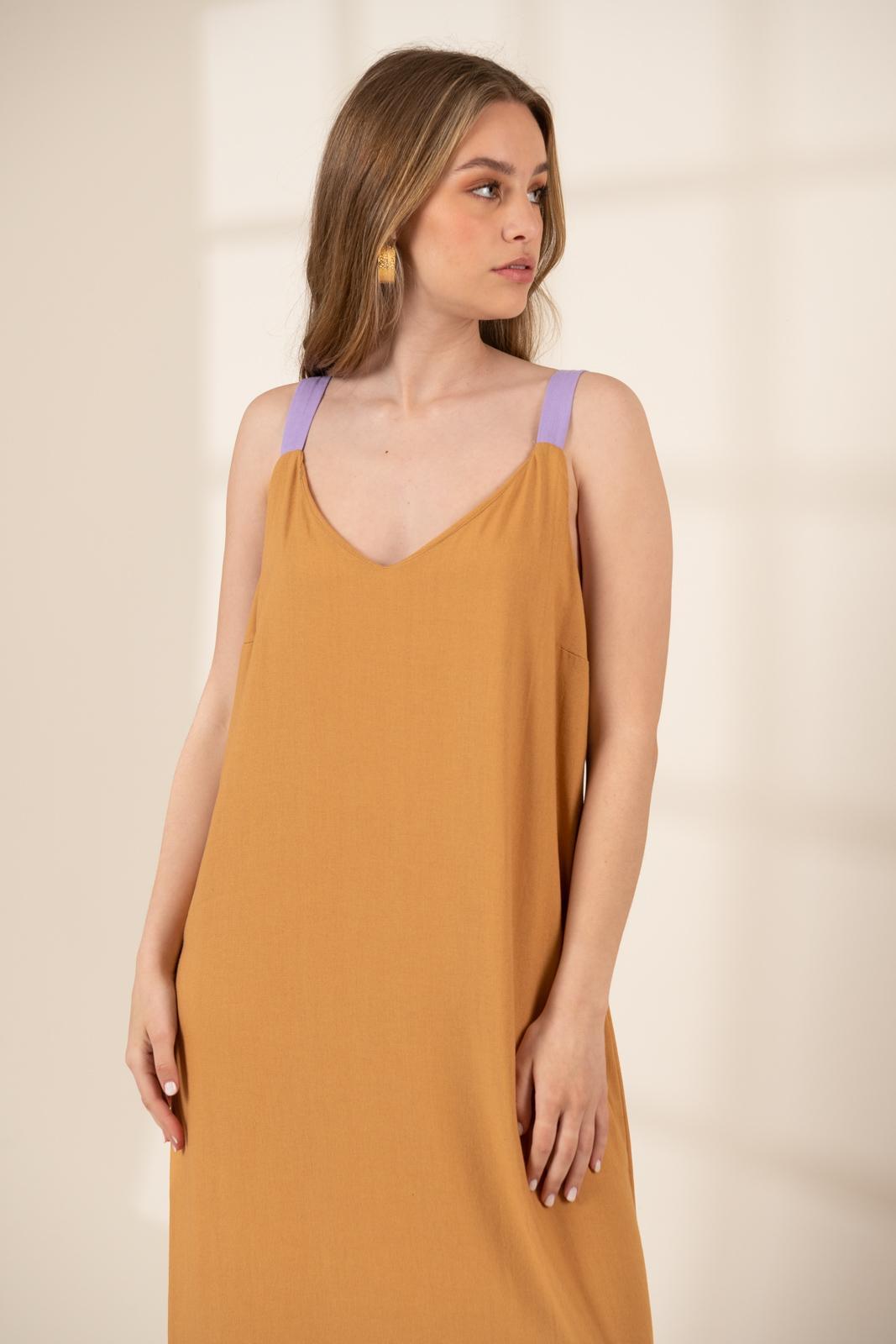 VESTIDO SEVILLA camel s/m