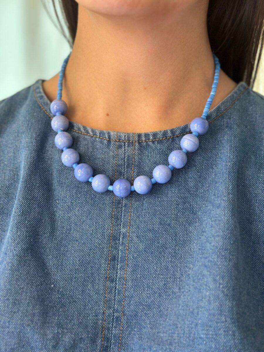 Collar Fira lavanda talle unico