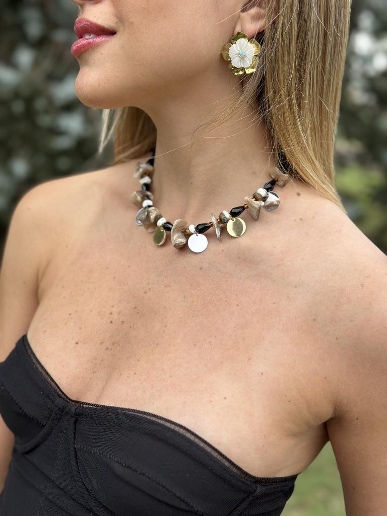 Collar Willa negro talle unico