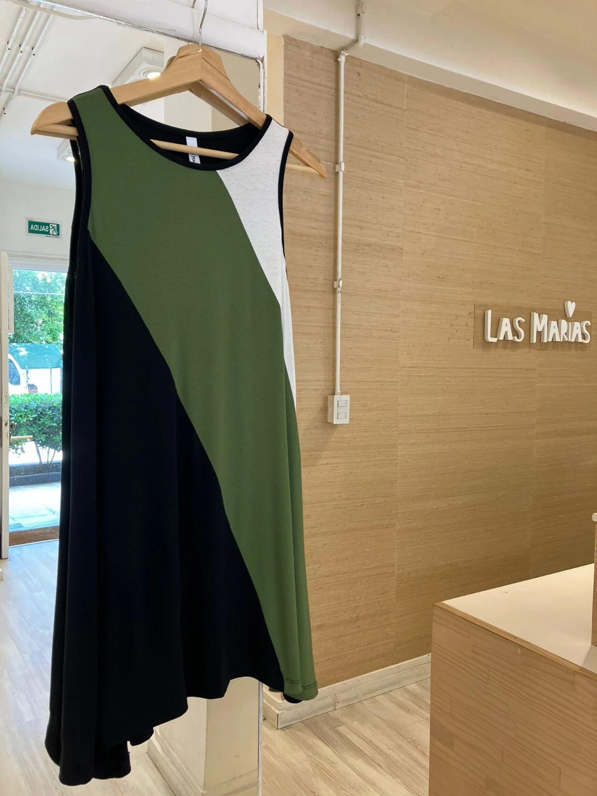 Vestido Madison verde talle unico