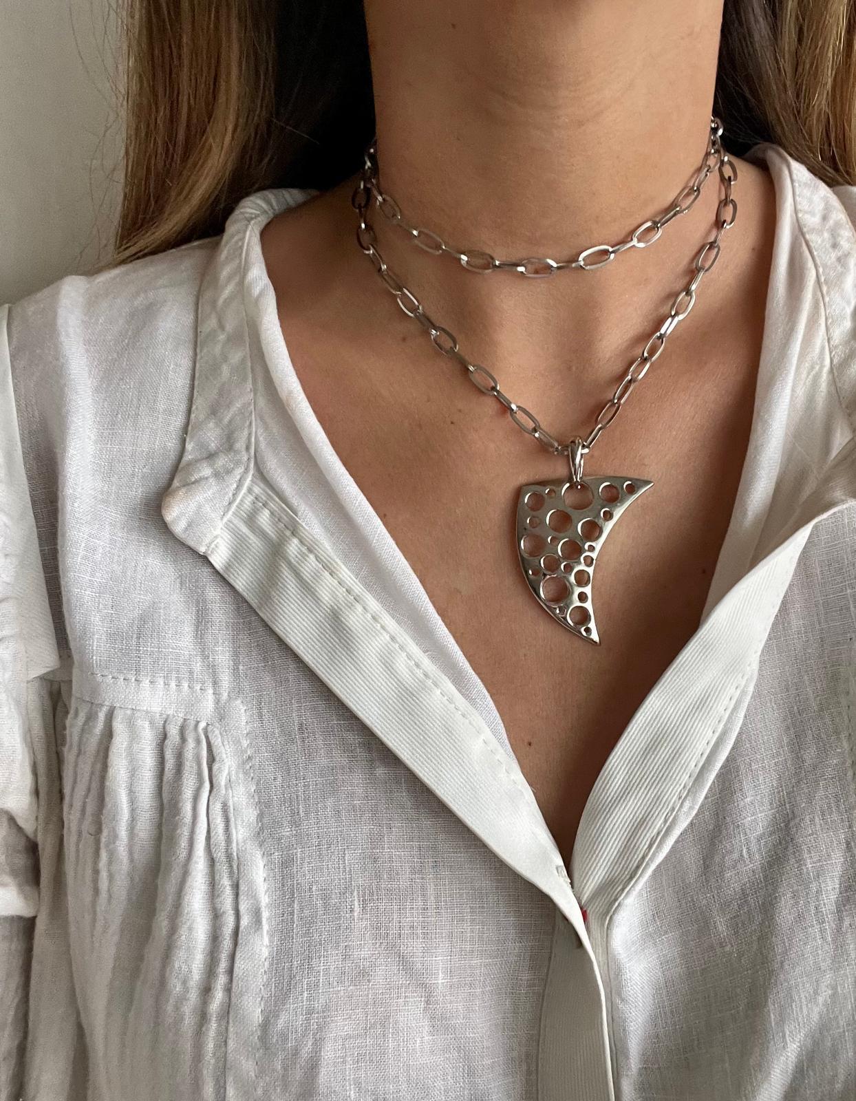 Collar Hanna plateado n/a