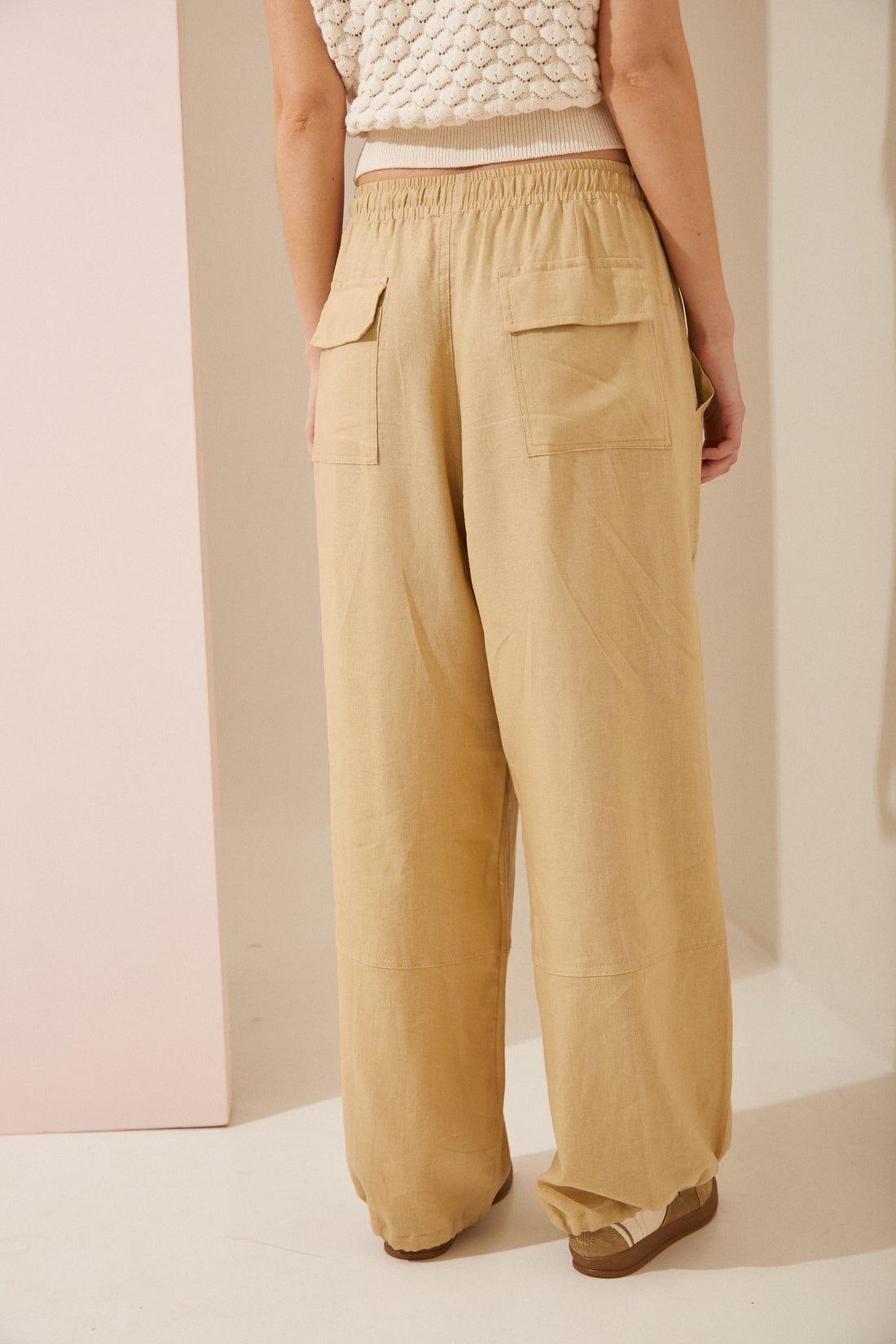 PANTALON TROPICAL beige m