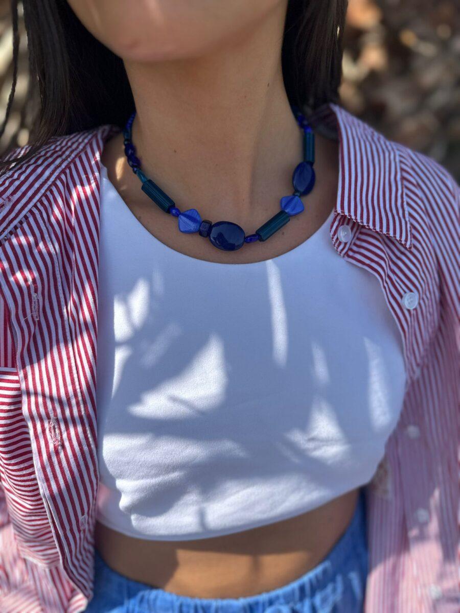 Collar Profundidad azul talle unico