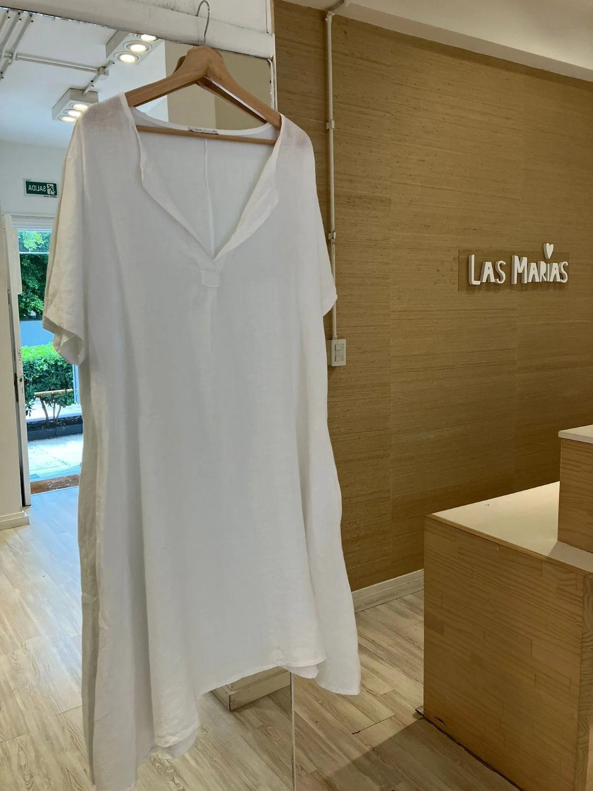 Vestido Carrara blanco talle unico