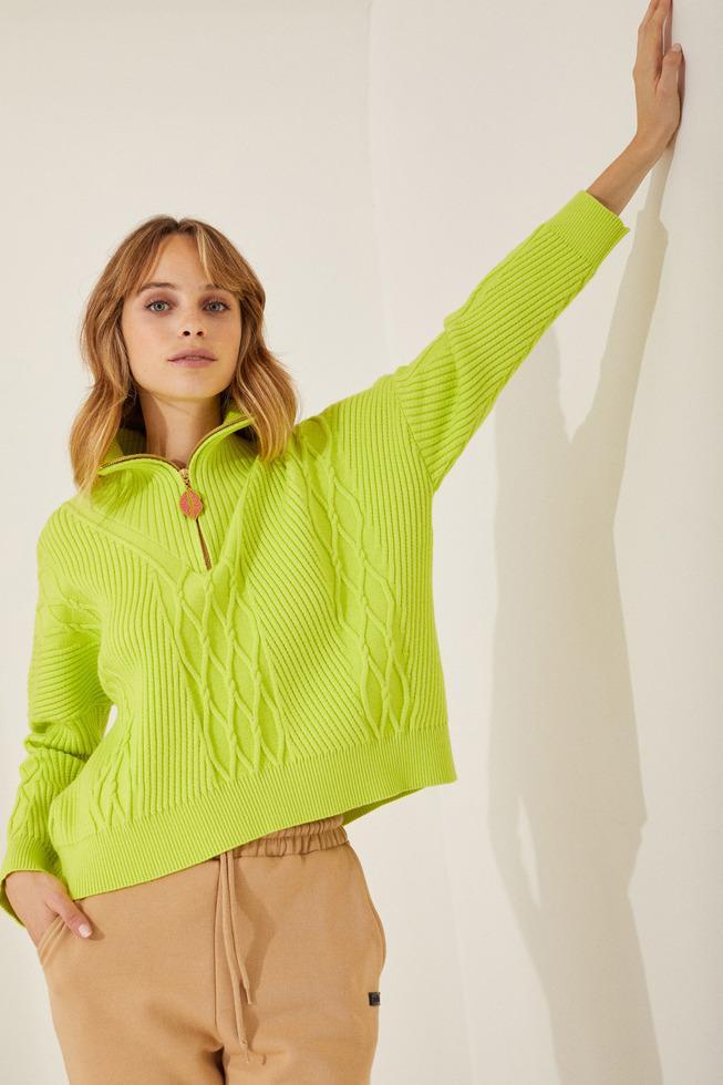 SWEATER FOREST verde talle unico