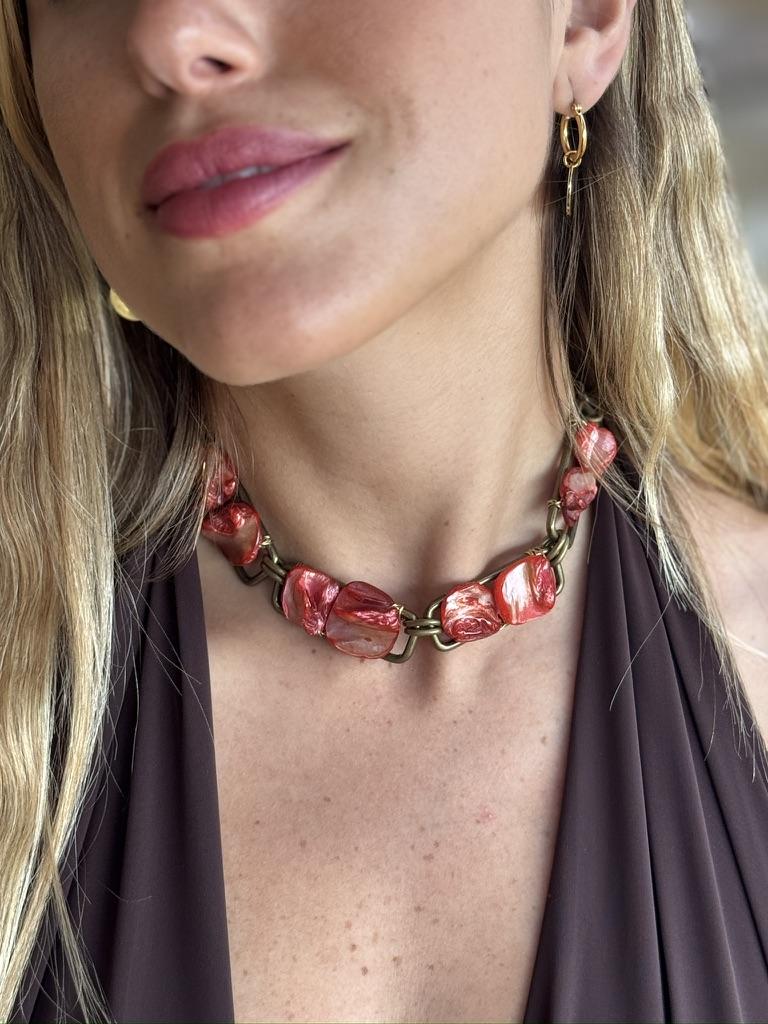 Choker Nox rojo talle unico