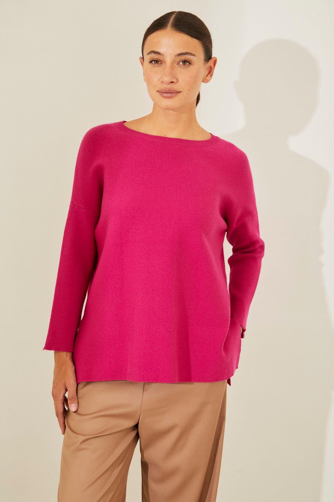 Sweater Ava fucsia talle unico