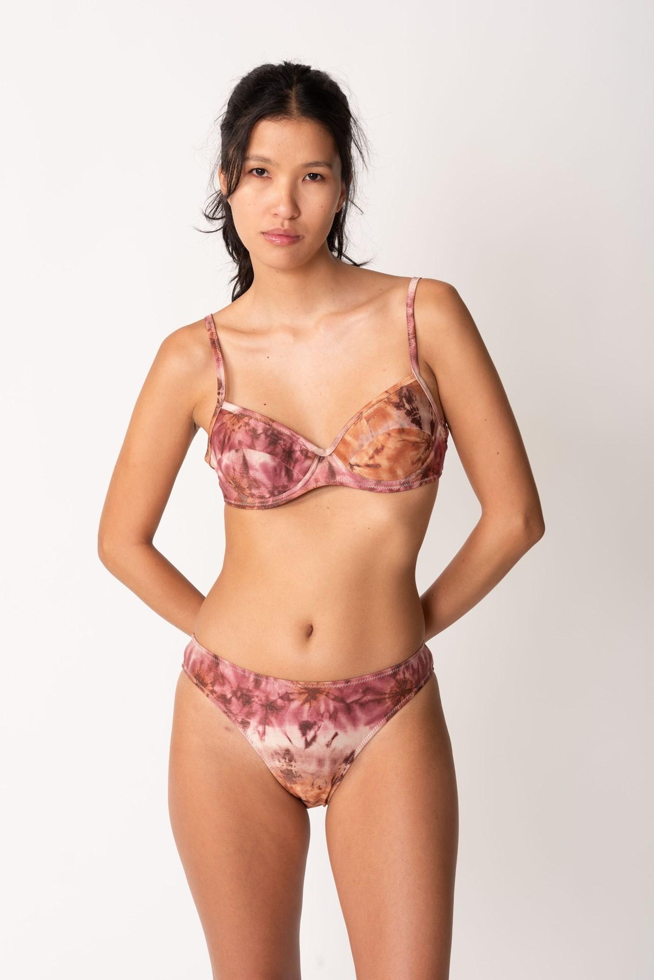 Cabo - Bikini con Aro y Push Up oro rosa l