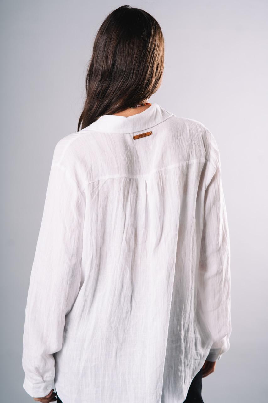 Camisa Sakura blanco talle unico