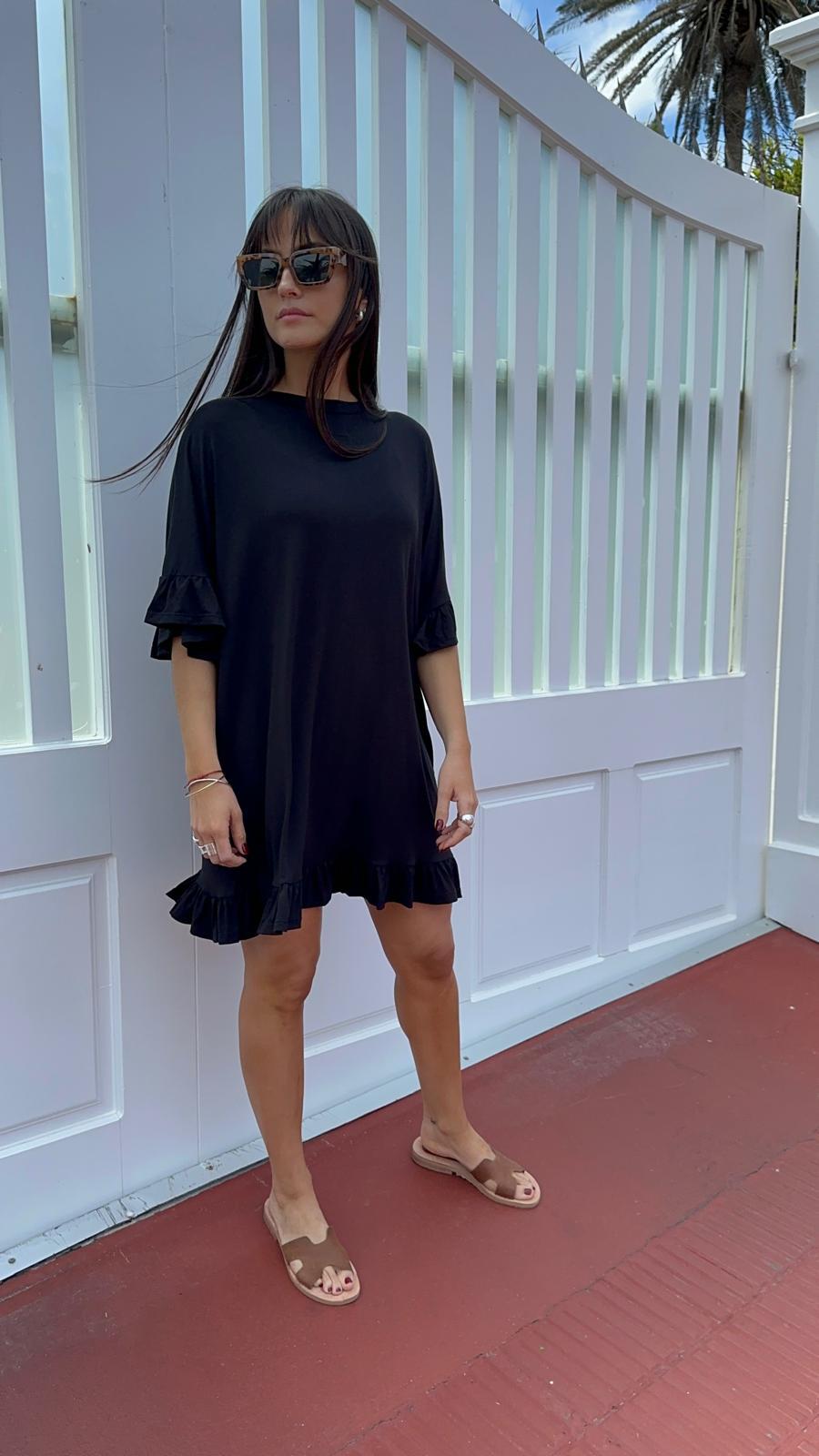 Vestido Jacinta negro talle unico