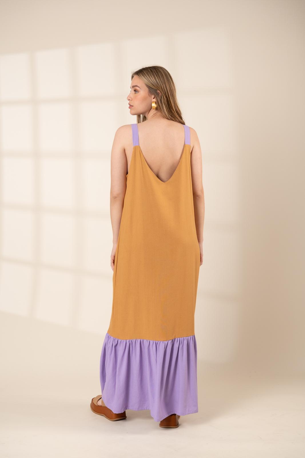 VESTIDO SEVILLA camel s/m