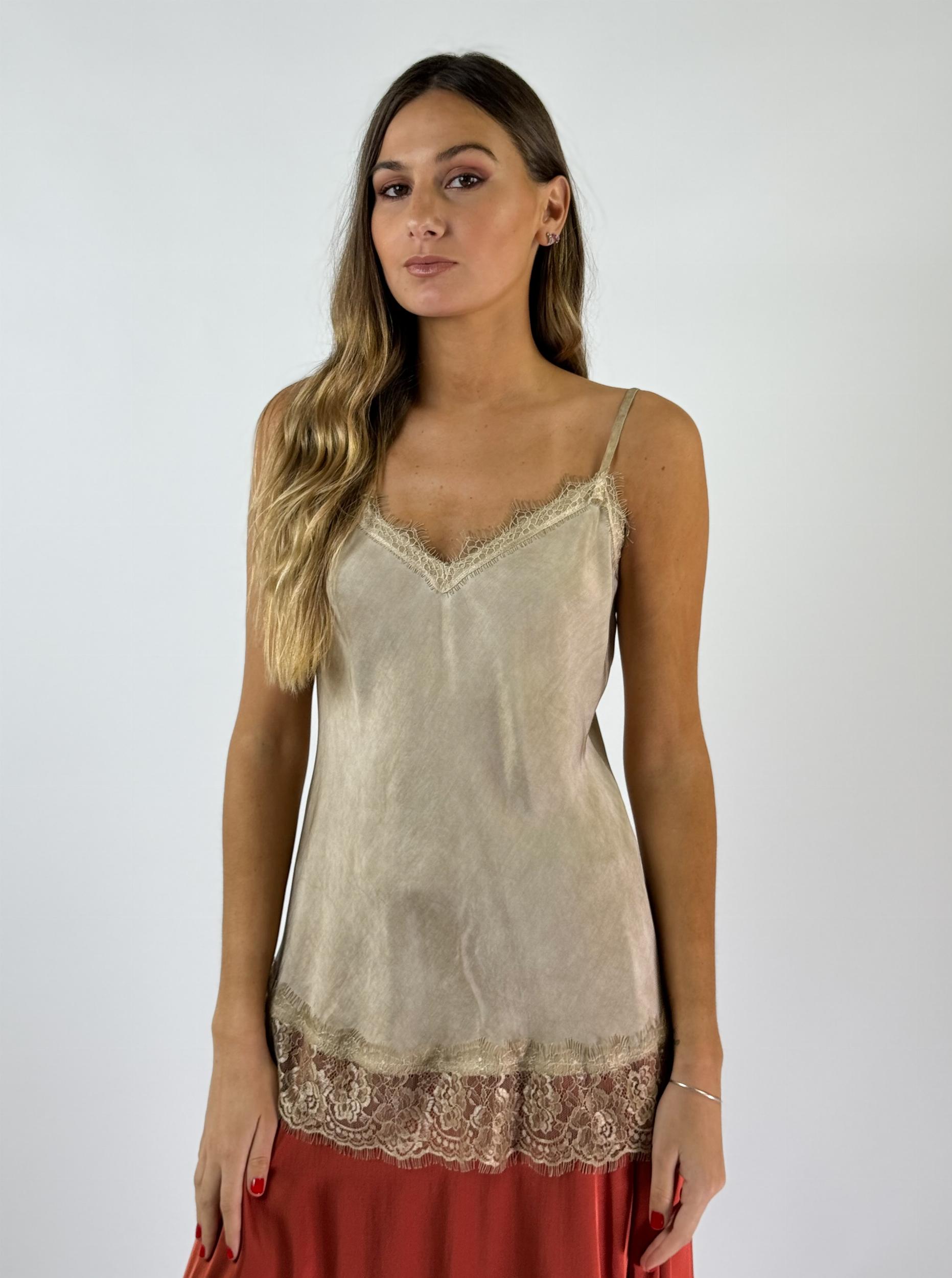 TOP NEROLI beige talle unico