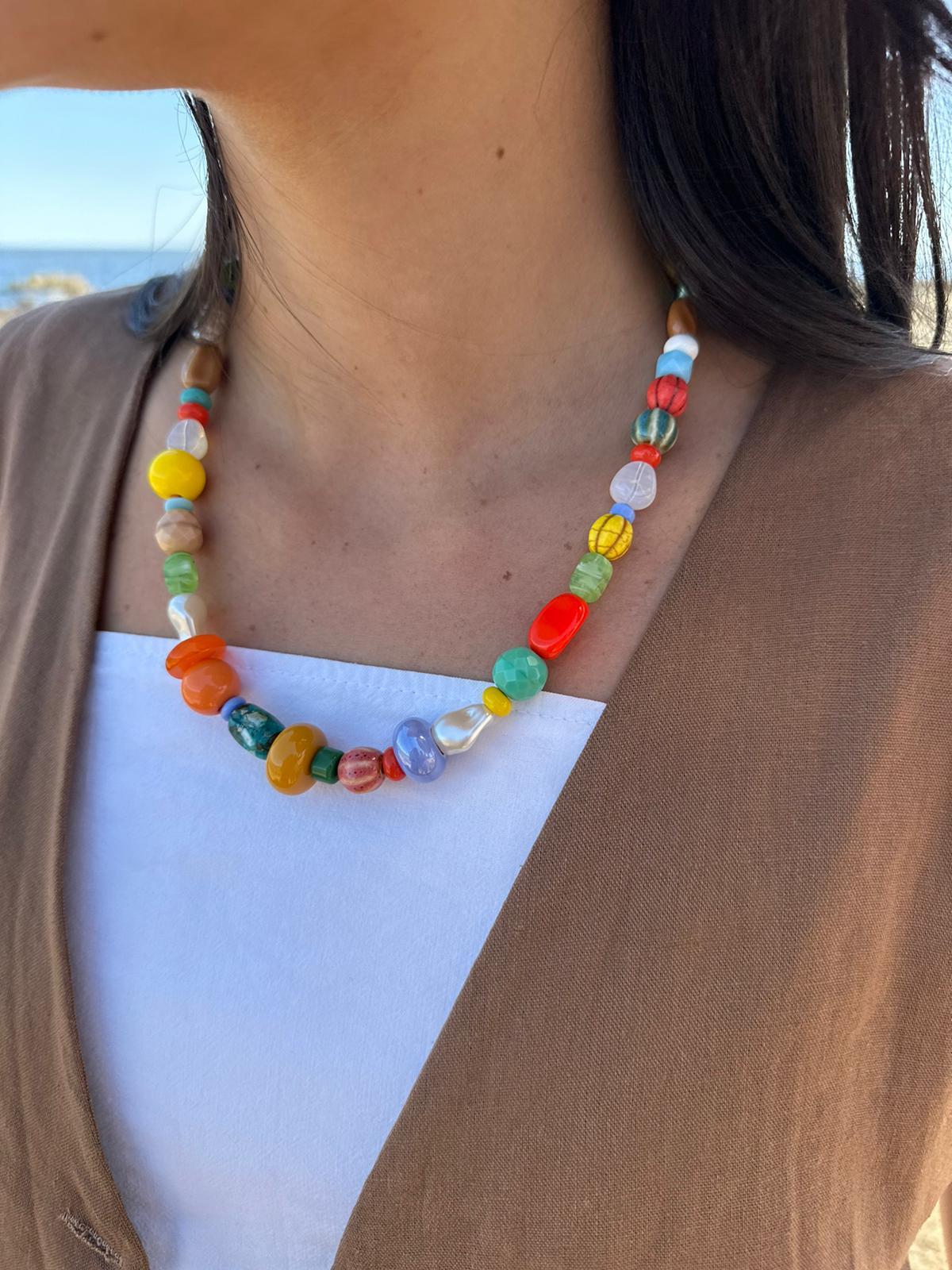 Collar Creta naranja talle unico