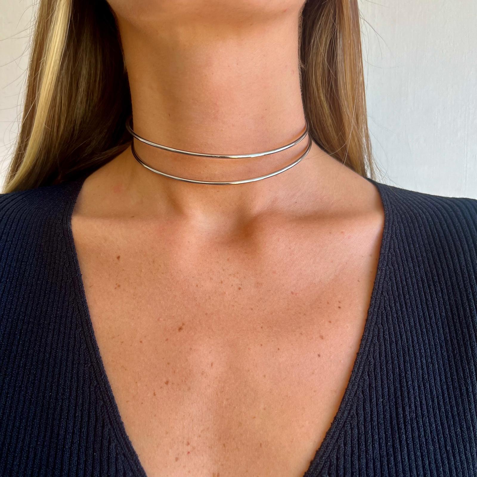 Gargantilla Dosil plateado n/a