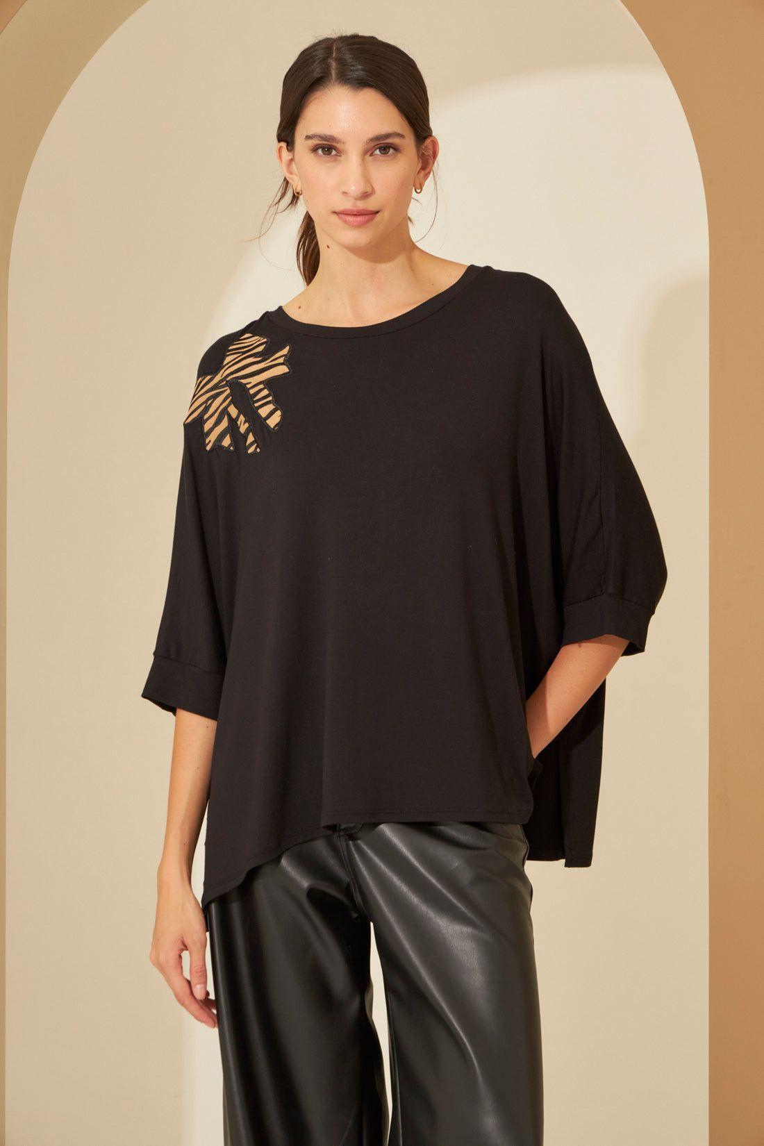 Remeron Ribbon negro talle unico