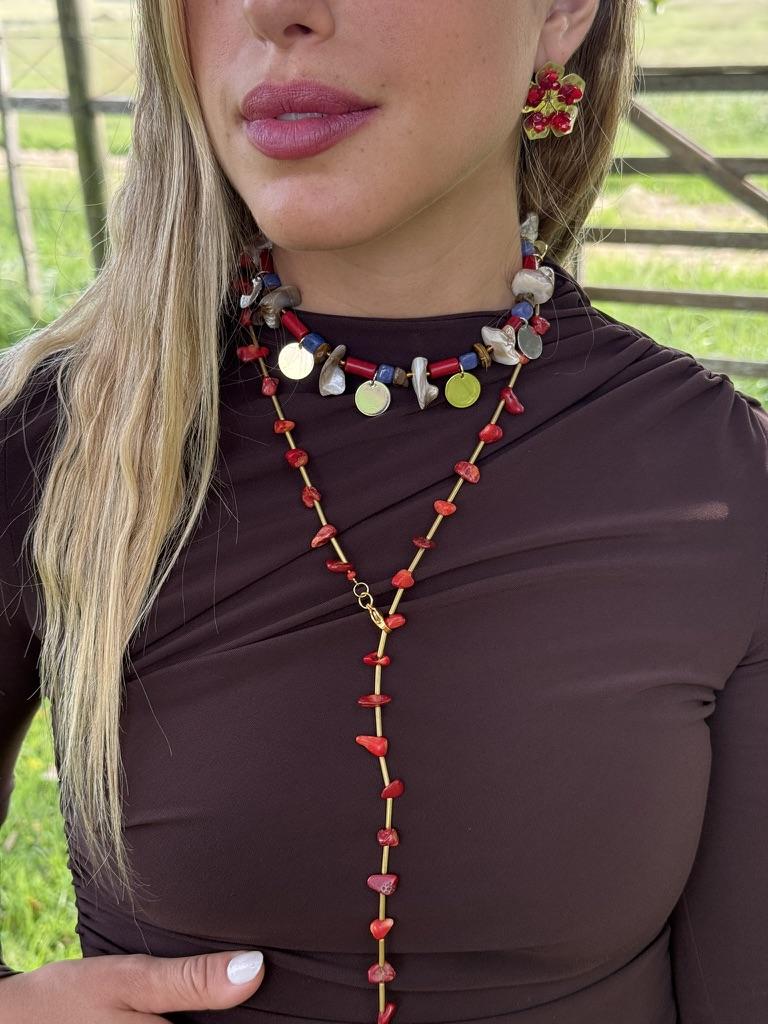 Collar Hvar rojo talle unico