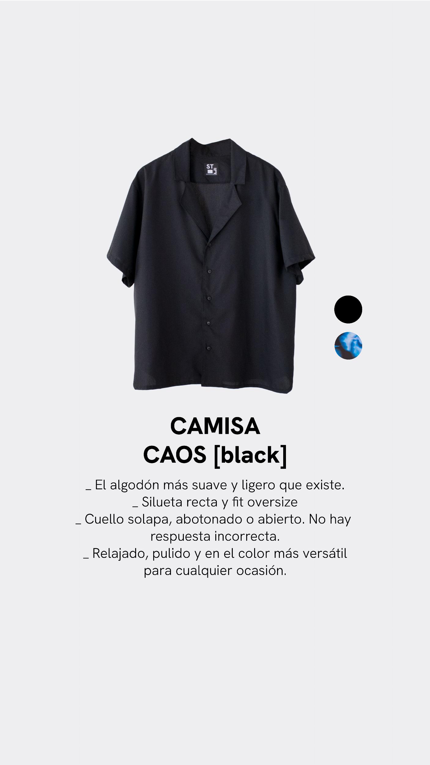 CAMISA CAOS [BLACK]