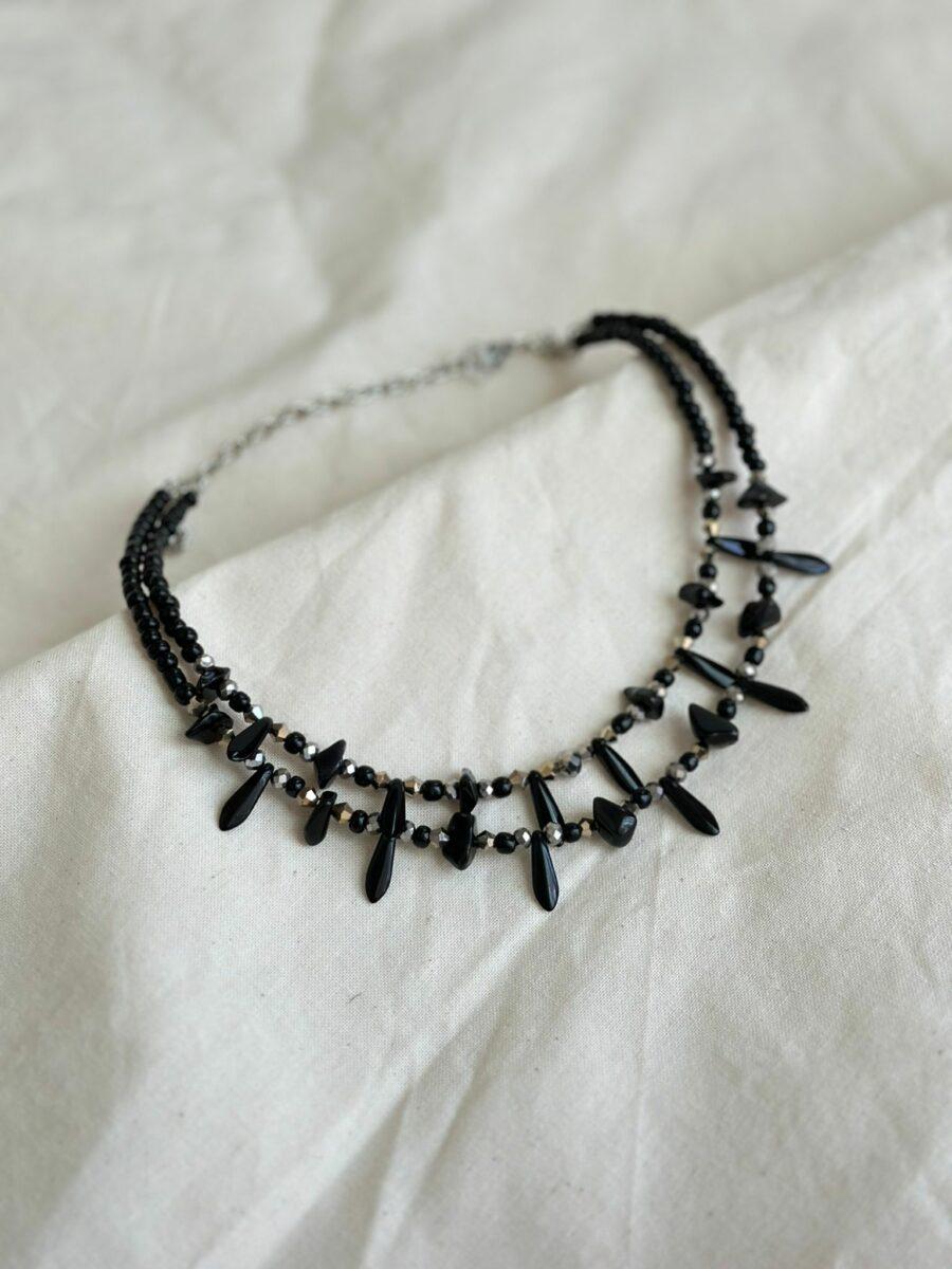 Collar Panther negro talle unico