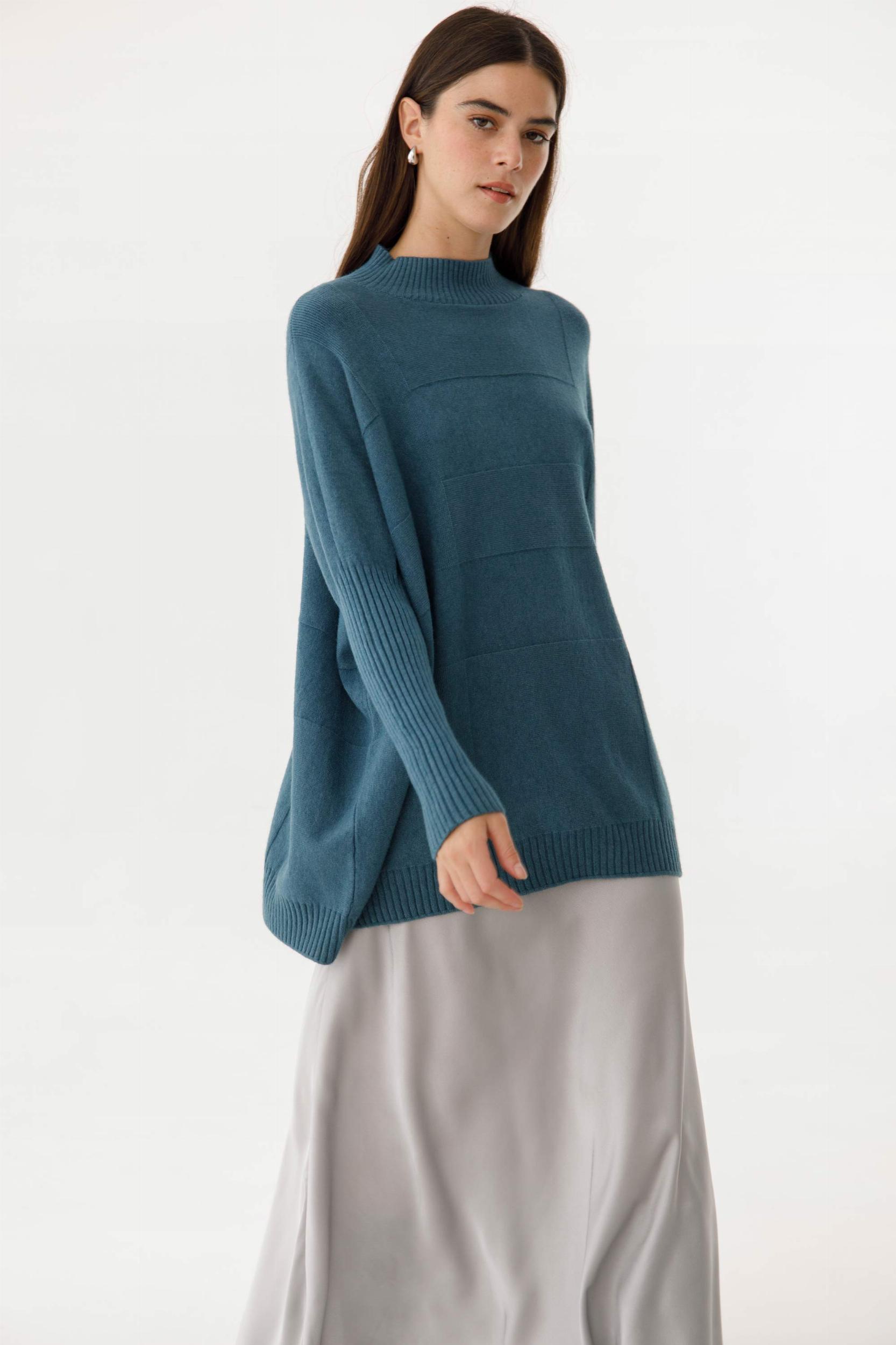 Sweater Emma azul piedra talle unico